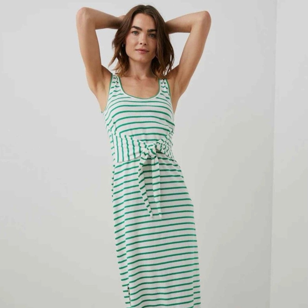 Rails Meg Dress Sailor Stripe Green NWOT